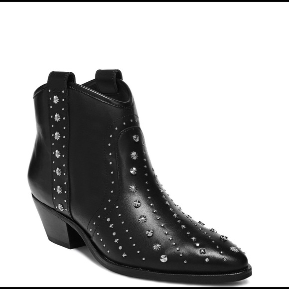 brian studded western bootie